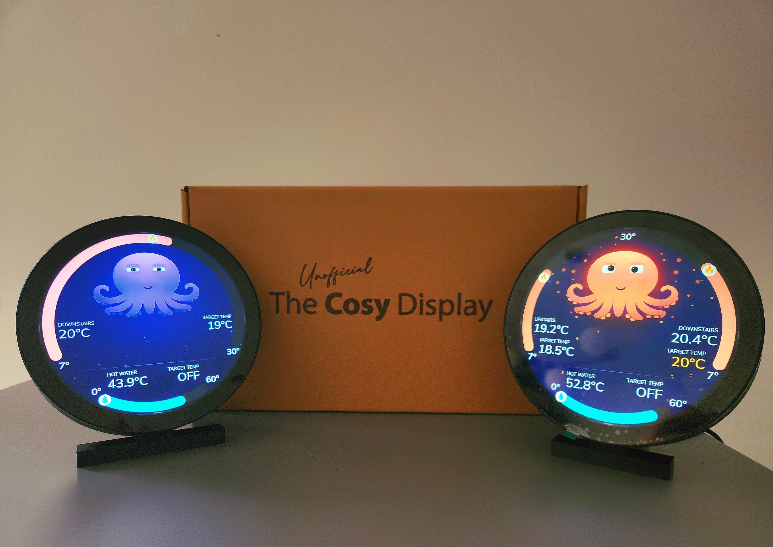 Vaya Display - 5 inch round smart home display on wall mount